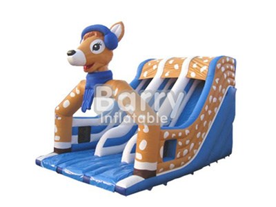 Manufacturer Small Inflatable Deer Slide With Double PVC Material BY-DS-036